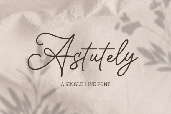 Astutely: The Refined Touch of a Script Font for Editorial Design