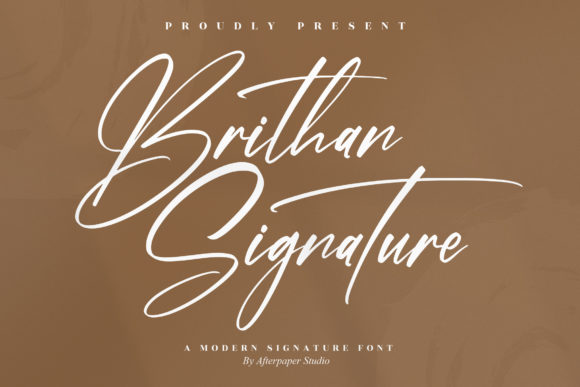 Brithan Signature: A Luxurious Script Font for Marketing