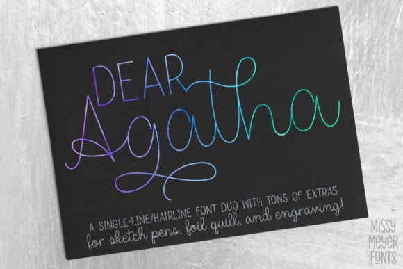 Dear Agatha Single Line: A Practical Test for Digital Brand Typography