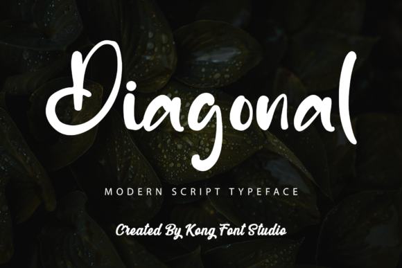 Diagonal: A Playful Handwritten Script Font for Modern Design
