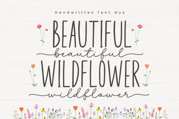 Elevate Your Visuals with the Beautiful Wildflower Duo Font