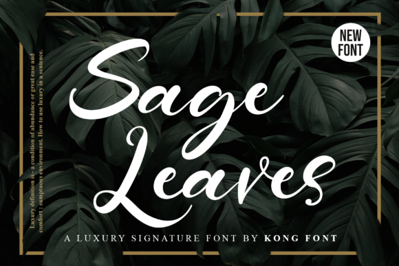 Enhance Your Web Design with Sage Leaves Font