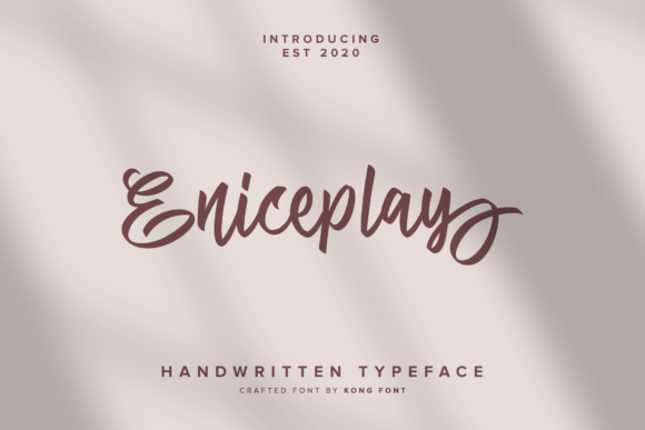 Eniceplay: A Playful Script Font for Editorial Charm