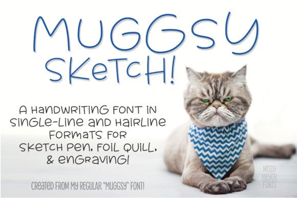 How Muggsy Sketch single Line Typography Energizes Web Layouts