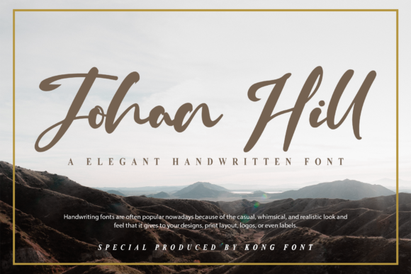 Johan Hill: A Playful Script Font for Modern Websites