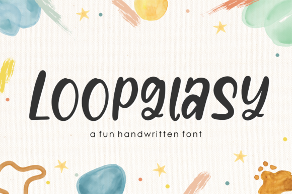 Loopglasy: A Playful Font for Crafters and Product Creators