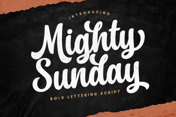 Mighty Sunday: A Bold Script Font for Your Digital Audience
