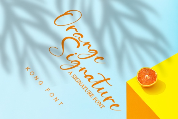 Orange Signature: A Warm Script Font for Editorial Mood