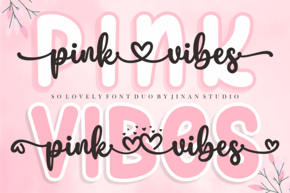 Pink Vibes Duo: A Font for Delicate Branding