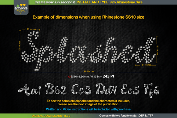 Splashed: A Rhinestone Script Font for Sparkling Brand Identity