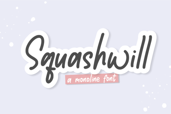 Squashwill: A Playful Script Font for Creative Web Design