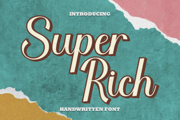 Super Rich: A Delicate Script Font for Business Branding