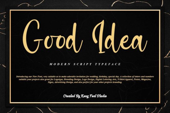 Transform Your Brand with Good Idea: A Playful Script Font